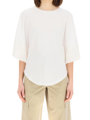 See By Chloé Pleated Trim T-shirt