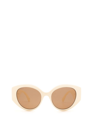 Gucci Eyewear Cat Eye Frame Sunglasses