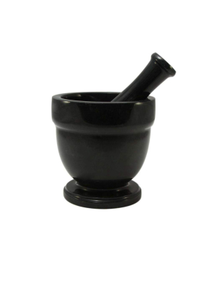 Asclepius Collection Large Marble Mortar And Pestle Set