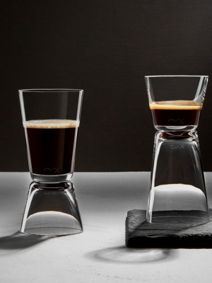 Dual Set Of 2 Espresso Glasses