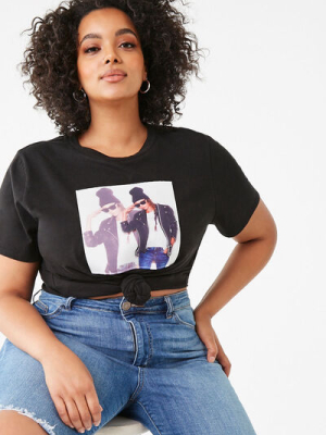 Plus Size Pop Out Graphic Tee