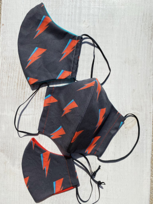 Reversible Cloth Face Mask: Bowie Black