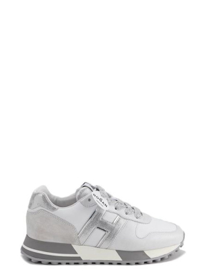 Hogan H383 Metallic Panelled Sneakers