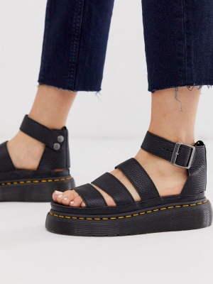 Dr Martens Clarissa Ii Quad Sandals In Black