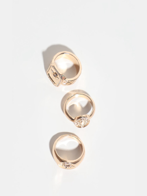 Gold Multi Pack Assorted Rings