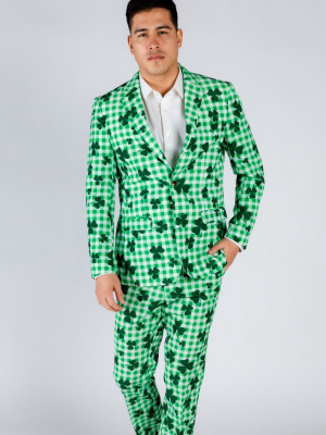 The Gingham Style | Plaid St. Patrick's Suit