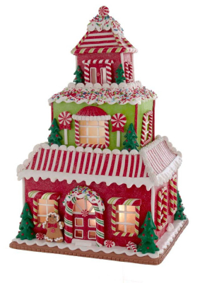 Kurt Adler 16.5" Gingerbread House With Led Lights