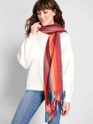 Warm Wishes Striped Scarf