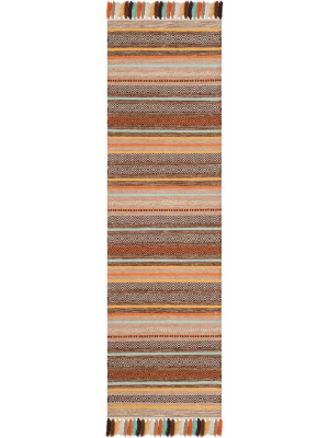 Montauk Brown/multi Runner Rug