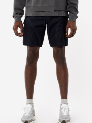 Cotton Poplin Frame Shorts / Black