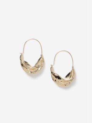 **organic Wire Hoop Earrings