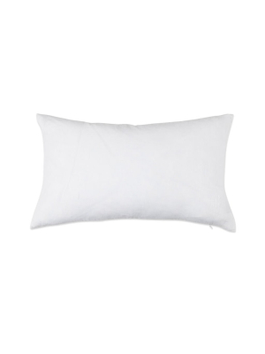 Simple Linen Bolster Pillow White