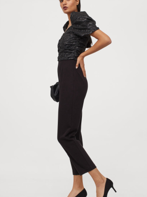 Jacquard-weave Jumpsuit