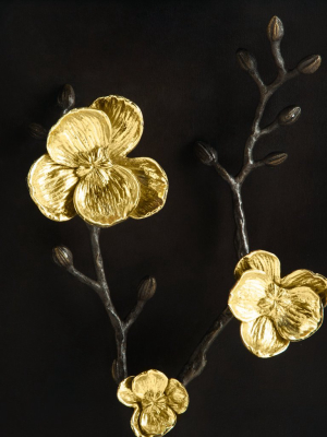 Gold Orchid Shadow Box