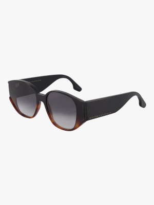 Exposed Lens Soft Square Sunglasses