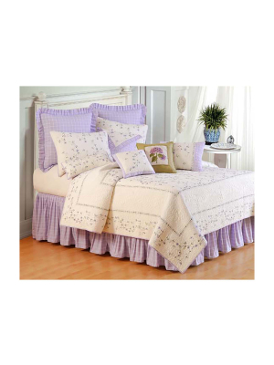C&f Home Sage Checks Full Bed Full Bed Skirt