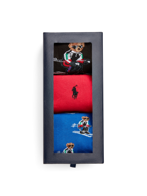 Polo Bear Dress Sock Gift Set