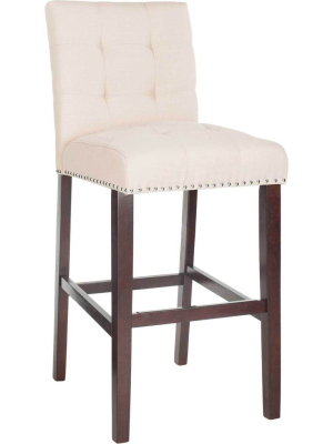 Nial Bar Stool Beige (set Of 2)