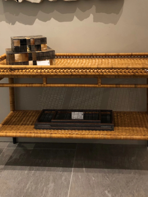 Sarah Console Woven Rattan