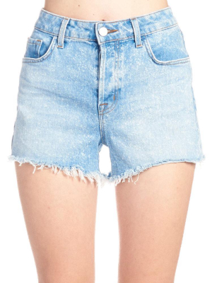 J Brand Ripped Hem Mini Shorts