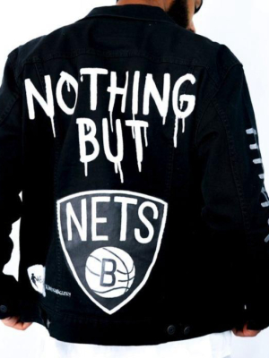 'go Nets' Denim Jacket - Men