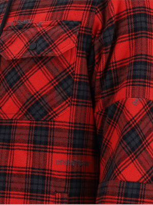 Off-white Checked Hooded Shirt Jacket