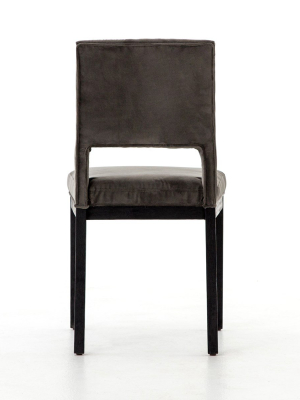 Sara Dining Chair-washed Velvet Grey