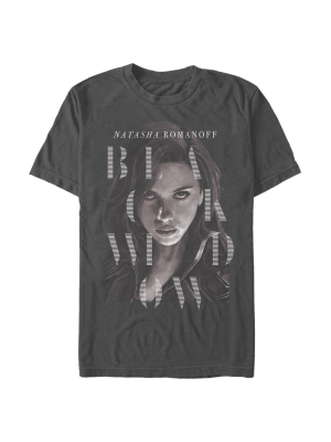 Men's Marvel Black Widow Romanoff Portrait T-shirt