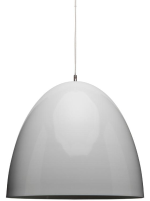 Dome White Metal Pendant Lighting