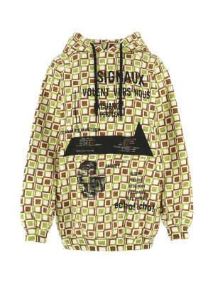 Prada Graphic Print Oversized Hoodie