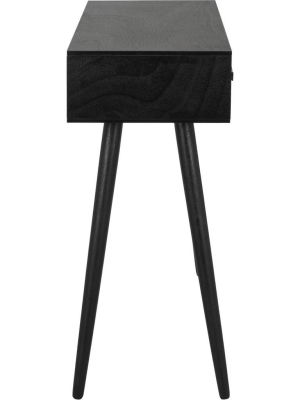 Alara 3 Drawer Console Table Black