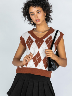 Peter Sweater Vest Brown