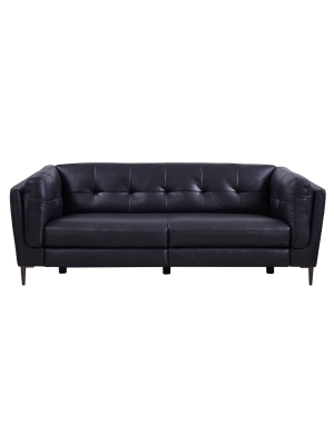 Primrose Contemporary Leather Power Recliner Sofa With Usb Navy - Armen Living