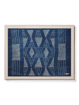 Indigo V - Sublime Framed Textile