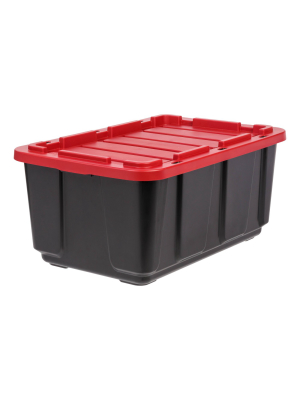 Iris 3pk 27gal Utility Tough Storage Tote Lid