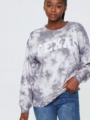 Tie-dye Texas Graphic Pullover