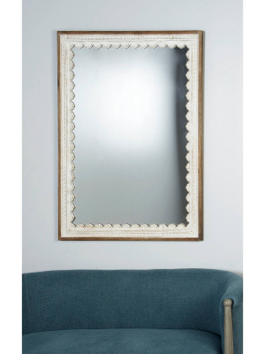 48" X 36" Modern Rectangular Wooden Framed Wall Mirror - Olivia & May