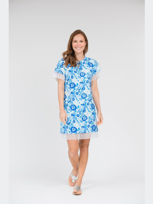 Hydrangea Print Dress