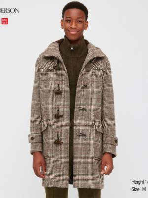 Men Patterned Double-faced Duffle Coat (jw Anderson)