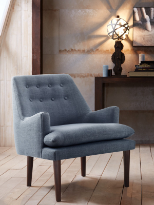 Upholstered Tufted Club Chair