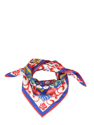 Dolce & Gabbana Graphic Printed Square Scarf