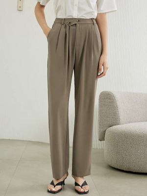 Slouchy Tan Business Pants