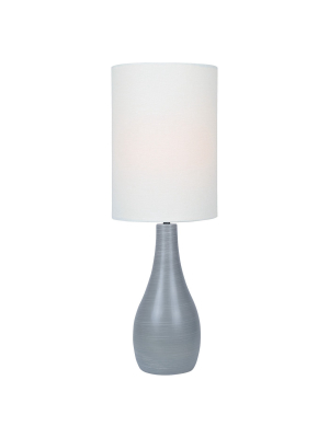 Quatro Table Lamp Brushed Gray - Lite Source