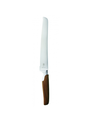 Sarah Wiener Walnut Root Wood 8.5" Bread Knife