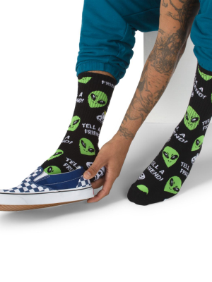 Road Trip Aliens Crew Sock