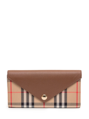 Burberry Vintage Check Continental Wallet