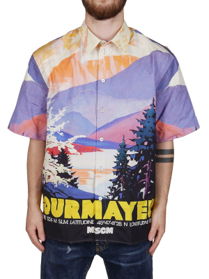 Msgm Printed Short-sleeved Shirt