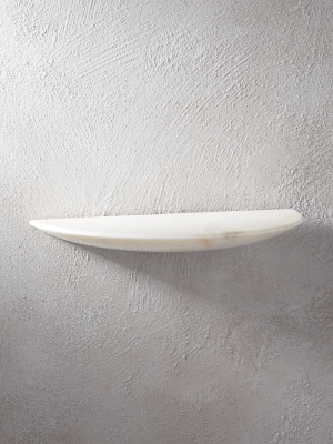 Cove White Marble Shelf