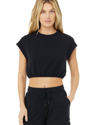 Dreamy Crop Short Sleeve - Black