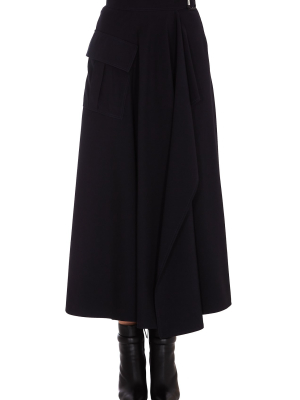 Alexander Mcqueen Belted-waist Midi Skirt